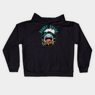 Daddy Shark Retro Kids Hoodie